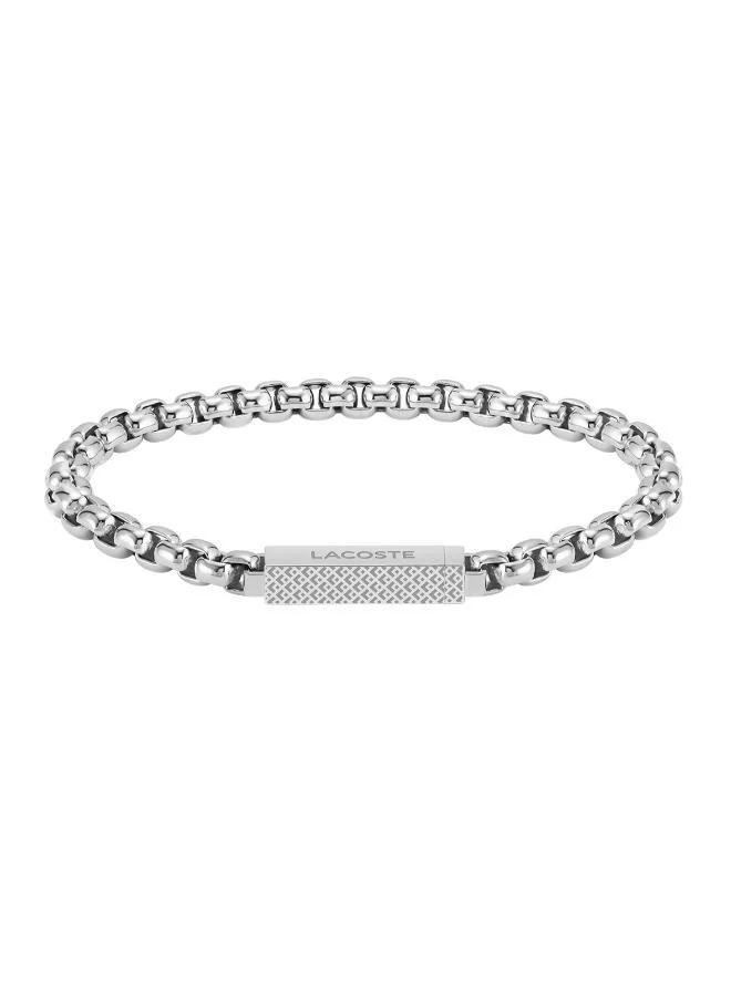 Lacoste L'Essentiel Collection Chain Bracelet For Men In Stainless Steel - 2040123